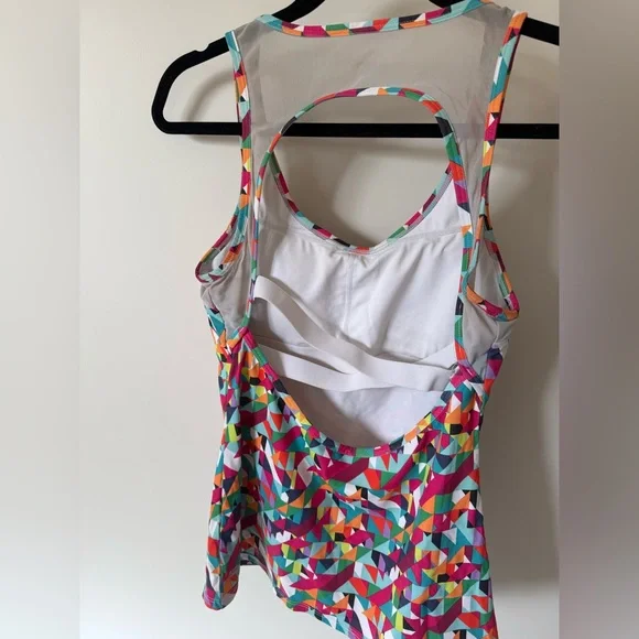 Fabletics Colorful Geometric Racerback Tank - Picture 2 of 5